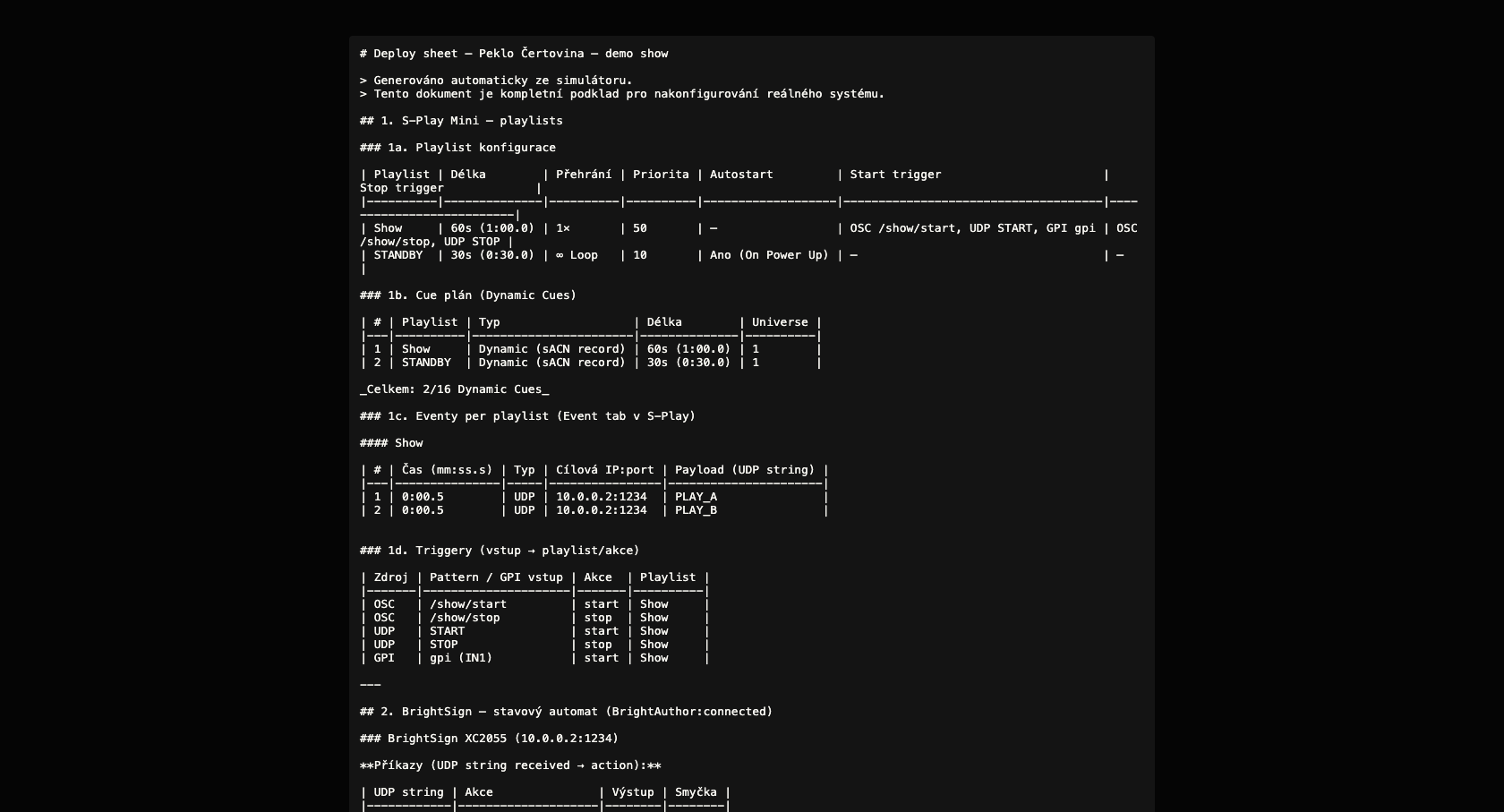 CueX deploy sheet